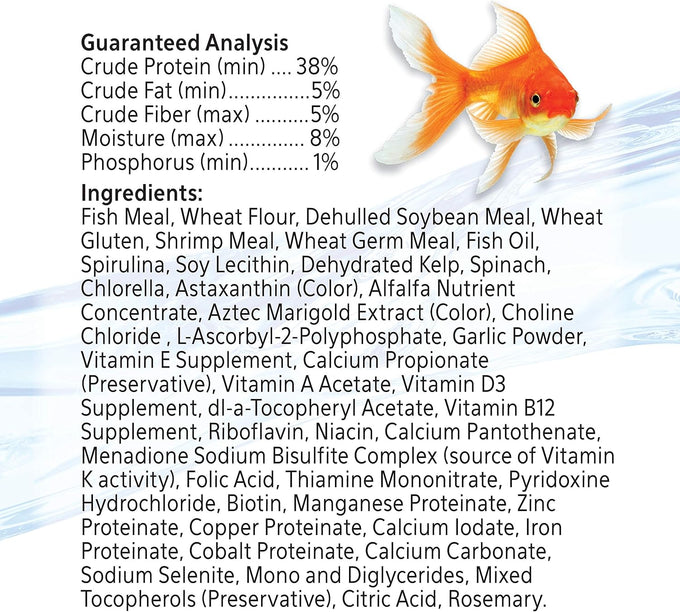Aqueon Goldfish Fish Food Flakes, 7.12 Ounces, Natural Ingredients, Vitamin-Enriched, Flake Form