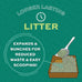 Oxbow eco straw wheat straw litter for small animals, natural, low dust, usa made, 20 lb bag