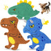 kipritii dinosaur squeaky dog toys 3-pack for interactive play & boredom relief