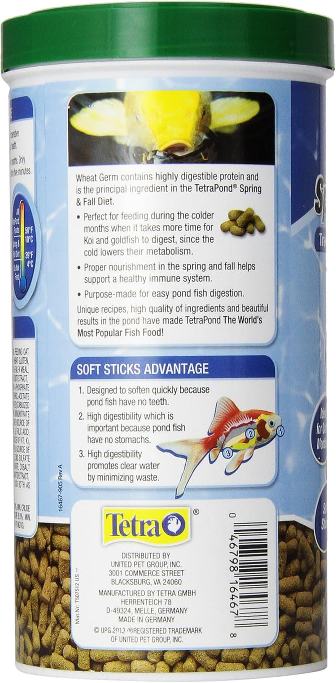 TetraPond Spring And Fall Diet 7.05 Ounces floating fish food for goldfish and koi