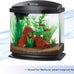 Aqueon LED MiniBow 2.5 Gallon Aquarium Fish Tank Kit with SmartClean Technology in Black for Small Fish