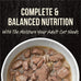 Merrick Backcountry grain free beef recipe morsels in gravy, 24 pouches, 3 oz each, high protein wet cat food