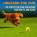 Nerf Dog Tennis Ball Blaster Dog Toy Gift Set, launches up to 50 ft, translucent blue, for all breeds