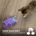Catstages plush cat toy with touch-activated purr for calming kittens and cats