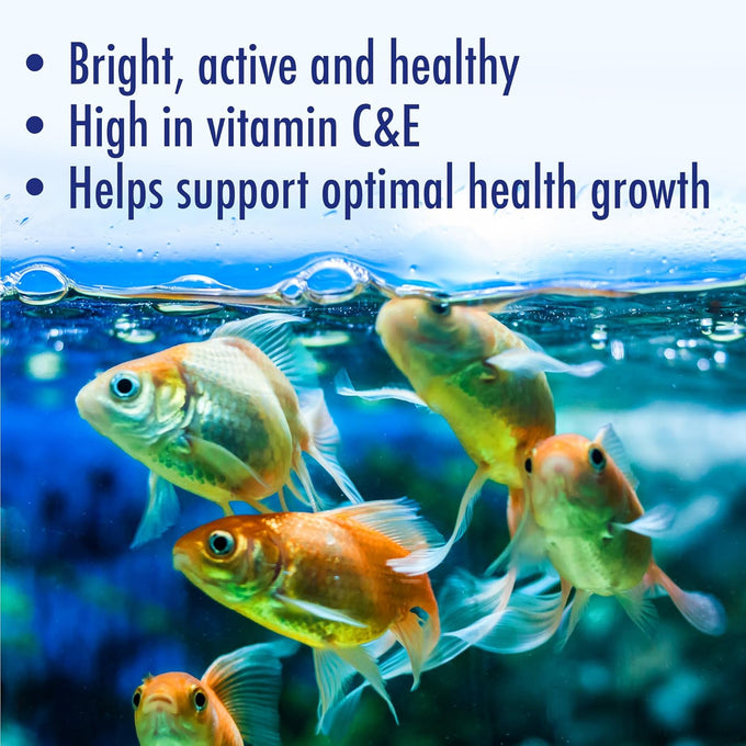 Aquarian Goldfish Flakes for Small Pond Fish, 50g Container, Complete Balanced Diet