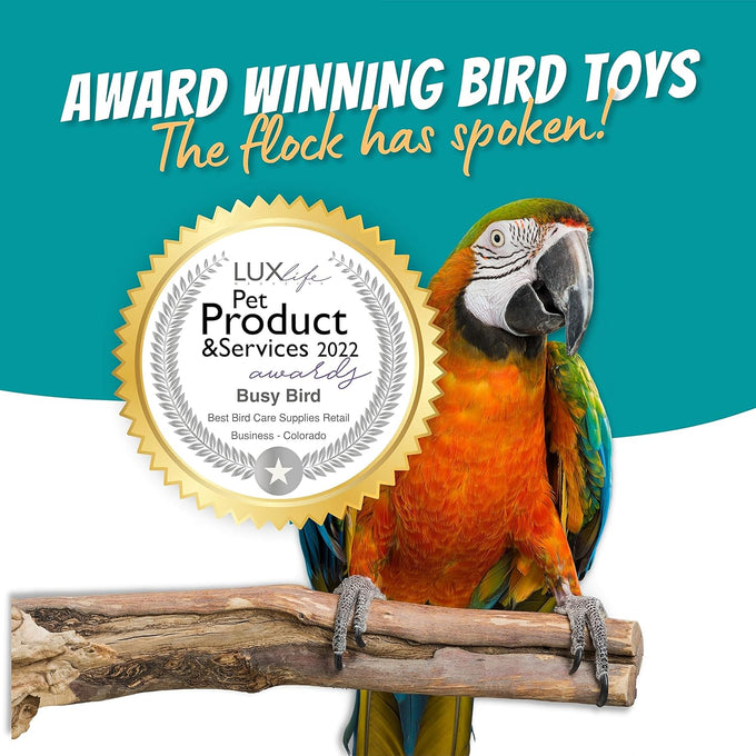 Impossiball large stainless steel bird toy for macaw enrichment and parrot foraging with durable treat dispenser