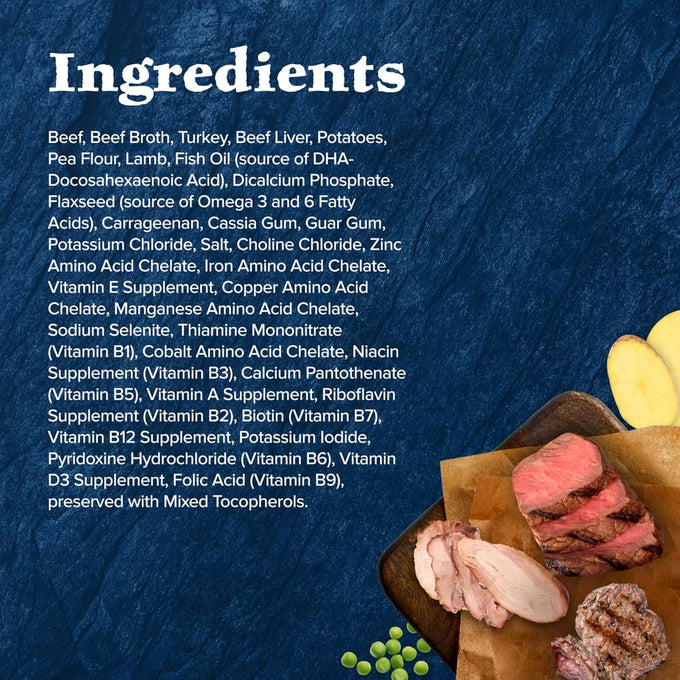 Blue Buffalo Wilderness Adult Wet Dog Food, 12.5-oz Red Meat Paté, Grain-Free, High-Protein, 12 count, Natural Ingredients