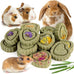 Sofier handmade 12pcs timothy hay treats natural chews for rabbit guinea pig hamster chinchilla rat gerbil