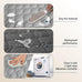 Gogobunny 3x stronger dark grey/light grey reversible waterproof pet blanket, 30x70 inch