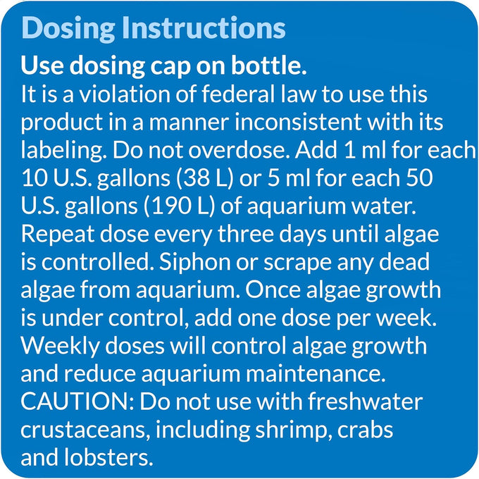 API AlgaeFIX Algae Control, 16-Ounce Bottle, Fast-Acting and Safe for Aquariums