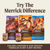 Merrick Power Bites Soft & Chewy Dog Treats with Real Deboned Chicken, Grain-Free Recipe, Fortified with Omega Fatty Acids and Minerals, Star-Shaped for Training, 6 oz Resealable Bag