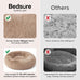 Bedsure Calming Dog Bed, 30-inch Donut Washable Medium Pet Bed, Faux Fur, Camel, 45 lbs
