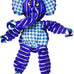 Kong Floppy Knots fox medium large dog tug toy with internal knotted rope and minimal stuffing