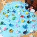 diydec 36pcs ocean resin animals tiny sea animals figurines aquarium ornaments