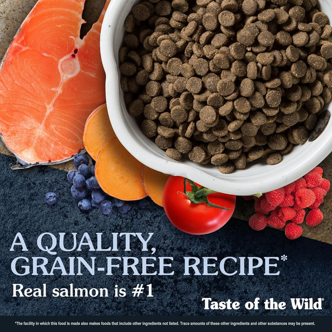 Taste of the Wild Pacific Stream Grain-Free Dry Dog Food, 28lb