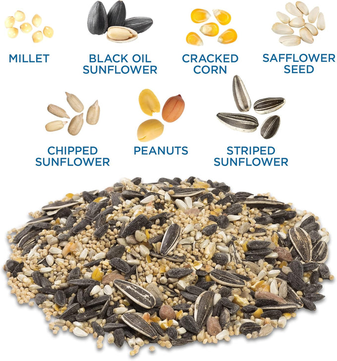 Audubon Park 14-Pound Songbird Blend Bird Food for Outside Feeders and Backyard Wildlife