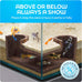 Fishnosh Aquarium Cave | BPA-free wood-like fish tank hideout for corners, 5.1" x 2" x 2.7"