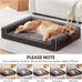 Large Dog Bed Dark Grey 45x35x7 Inch Orthopedic XXL Dog Bed for Medium Size Dogs
