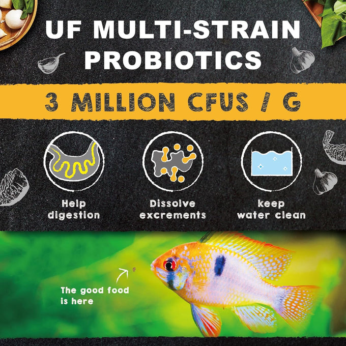 Ultra Fresh Wild Sword Prawn Food for Discus Angelfish Medium Sized Cichlids 4.6 oz