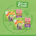 Purina friskies wet cat food pate variety pack salmon dinner, turkey and giblets dinner and mixed grill 2 packs of 12 cans