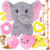 XIUGOAL pink puppy toys 9 pack for small dogs teething enrichment squeaky plush toys rope toys