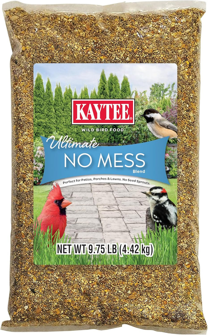 kaytee wild bird ultimate no mess seed mix for cardinals and colorful songbirds 9.75 lb
