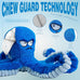 legend sandy blue octopus crinkle squeaky dog toys for large aggressive chewers durable tough