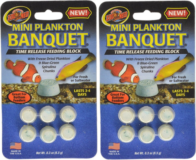 zoo med laboratories azm bb6 plankton banquet block feeder giant, 1 count, 3-14 day feed release