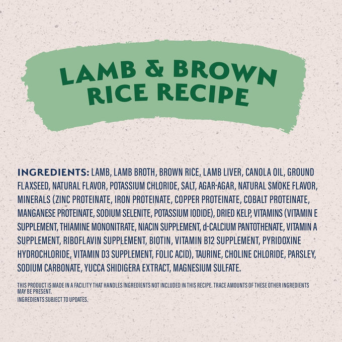 Natural Balance Limited Ingredient Adult Wet Dog Food, Lamb & Brown Rice