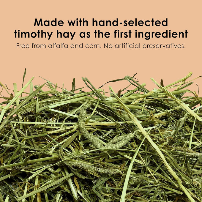 Kaytee Timothy Complete Rabbit Food, Timothy Hay, High in Fiber, Dental Health, Digestion, 9.5 pounds