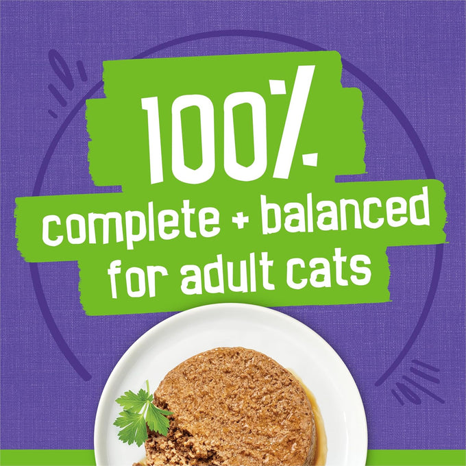 Purina Friskies pate wet cat food, 40ct variety pack, seafood & chicken flavors, 5.5 oz cans, 100% complete nutrition