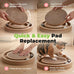 Catify Pet Supplies Cat Scratcher Replacement Pads, 5 Pack, Round, 10 x 10, Heavy Duty, Durable Cardboard