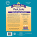 Duck jerky dog treats with only 3 natural ingredients, no fillers, 2.5 pound bag, grain-free and low-fat
