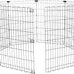 Amazon Basics Foldable Octagonal Metal Exercise Dog Playpen, 8 Panels, Extra Small, 24x24 Inches, Black