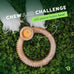 Benebone ring Durable USA made Medium Real Bacon Dog Chew Toy for Aggressive Chewers