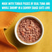 Meow Mix Tenders in Sauce tuna & shrimp 2.75 oz wet cat food, 12-pack cups with peel-off lids