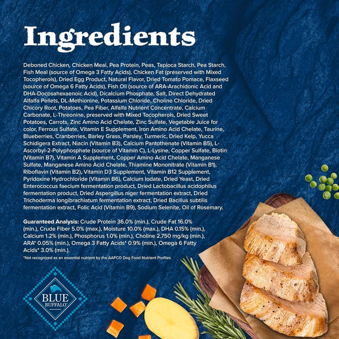 Blue Buffalo Wilderness Puppy High-Protein Dry Dog Food with Real Chicken, Grain-Free, Made in the USA with Natural Ingredients, Chicken, 4.5-lb Bag