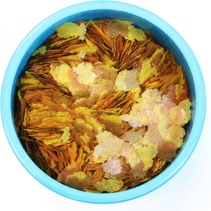 Aquarian Goldfish Flakes for Small Pond Fish, 50g Container, Complete Balanced Diet