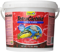 TetraCichlid Cichlid Flakes 1.75 Pounds Fish Food for Clear Water Advanced Formula