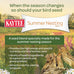 kaytee wild bird food, summer nesting seed blend, 8 lb, calcium-rich oyster shells, high protein nuts