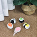 5pcs cute sushi plush catnip toys with bell and feathers for indoor cat boredom relief