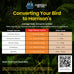 Harrison's certified organic high potency coarse bird food for medium to large birds, non-GMO, vet-developed, 2.27 kg