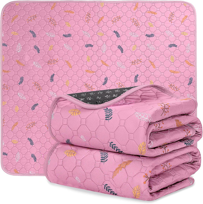 Sunheir Washable Pee Pads for Dogs, Grey, 2 packs, Heavy Absorbency, Waterproof, Non-Slip, Reusable, Potty Training