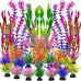 Ameliade Large Artificial Plastic Aquarium Plants Decorations for Goldfish Betta Tank Accessories