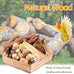 limio natural grape wood bird parakeet perch stand with toys for small birds