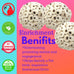 Bonka Bird Toys 1214 Pk3 all-natural sola atta balls 3-pack 2" diameter chew toys for parrots parakeets cockatiels safe and small pets