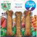 Nylabone Healthy Edibles Roast Beef, Apple & Bacon Flavor Puppy Chews X-Small 3 Count