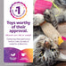 SmartyKat Leggy Llama Catnip Crinkly Plush Kicker Cat Toy for Cats, Kittens, and Wrestling Play