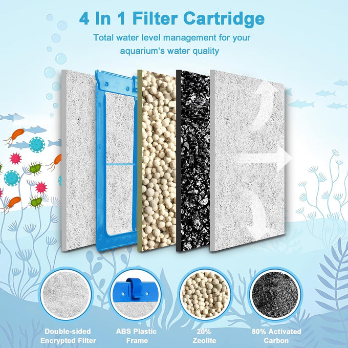 tetra whisper bio-bag filter cartridges 16 pack replacement aquarium filter
