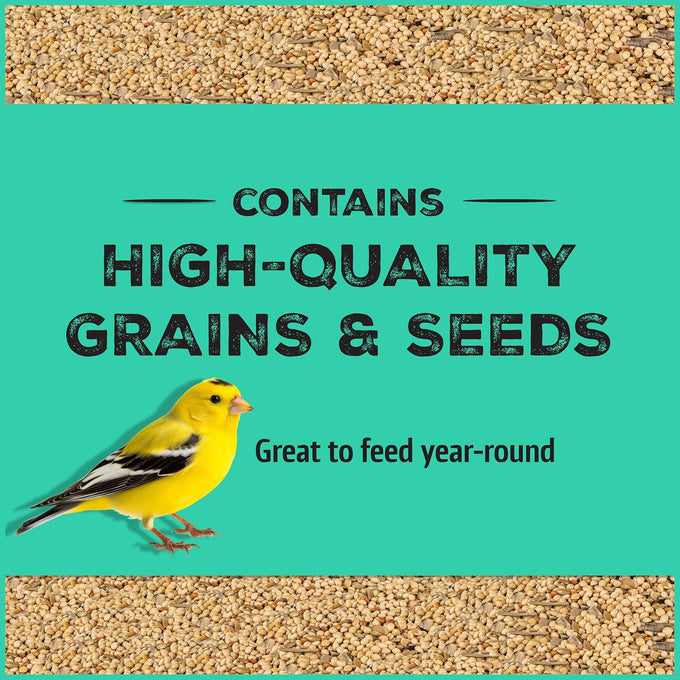 Pennington Pride Wild Finch Blend, 10-lb. Bag, Year-Round Wild Bird Seed for Outdoor Feeders, Attracts Musical Songbirds